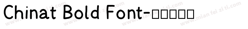 Chinat Bold Font字体转换